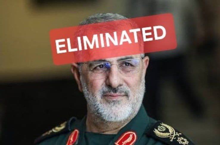 @Eli Afriat 🇮🇱: 🚨🇮🇷 BREAKING:
The head of the Islamic Revolutionary Guard Corps (IRGC) Major General Mohammad Pakpour ELIMINATED in Israeli airstrike.
