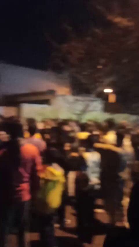 @Babak Taghvaee - The Crisis Watch: #Breaking: Happening in the small town of Lapouiee in #Fars province of #Iran, Iranians have gathered in front of the residence of murdered protester 15-year-old Pouya Jafari, who was shot and killed