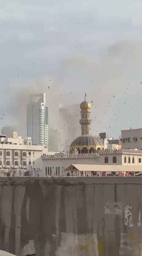 @Babak Taghvaee - The Crisis Watch: #Breaking: Now, the #IRGC Aerospace Force is targeting #Doha, the capital city of the greatest ally of the Islamic regime of #Iran, #Qatar. Ballistic missiles and one-way attack drones are constantly