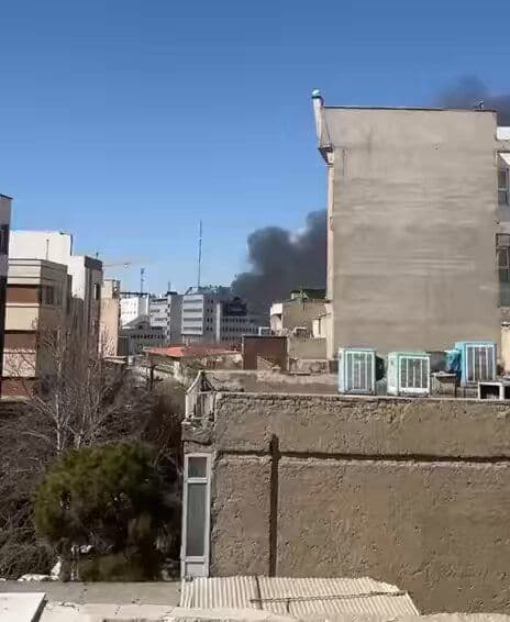 @Open Source Intel: BREAKING 🔴🔴
Basij center used on assaulting protesters during the protests in Azadi Street in central Tehran was just targeted and obliterated.