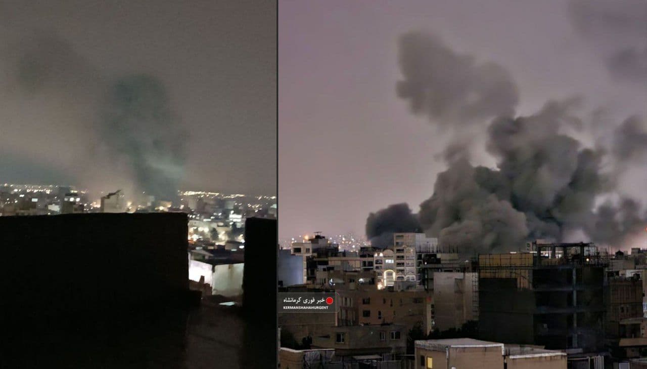 @Shin: Via @mamlekate:
"During the 19:46 (Tehran Time) ( strike on Kermanshah targeted the main police headquarters on Bent al-Hoda Street with several missiles. Other targets included the police station ad