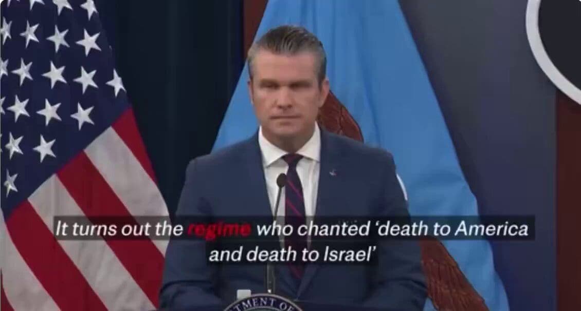 @Masih Alinejad 🏳️: Don’t Do This to Iranians.
U.S. Defense Secretary @PeteHegseth says:
“It turns out the regime that chanted ‘Death to America’ and ‘Death to Israel’ received death from America and Israel.”
But someh