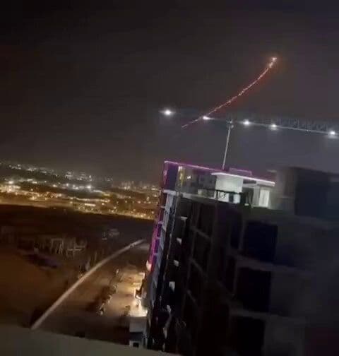 @Babak Taghvaee - The Crisis Watch: BREAKING: Once again, the IRGC Aerospace Force is attempting to target diplomatic facilities located inside the premises of the U.S. consulate in Erbil, in the Kurdistan Region of Iraq. C-RAM short-ra