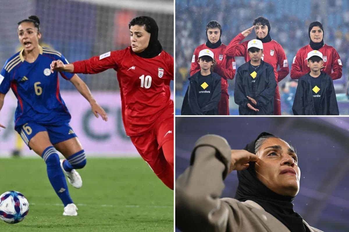 @Masih Alinejad 🏳️: Hello Australia, this is your moment. We need your support.
Iran’s women’s football team refused to sing the regime’s anthem right after the killing of Ali Khamenei.
State TV called them “war-time tr