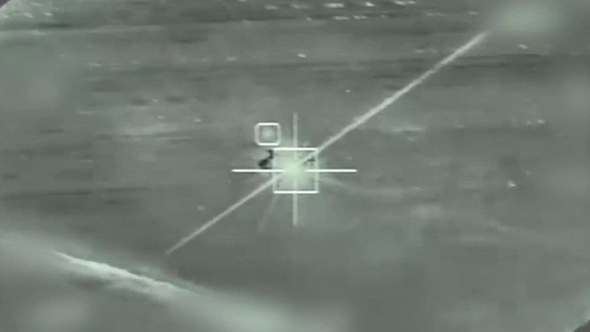 @Babak Taghvaee - The Crisis Watch: BREAKING: Footage released by the IDF shows the shutdown of one-way attack drones belonging to the IRGC Aerospace Force by F-16D Block 40 Barakeet fighter jets of 109 Squadron at Ramat David, using wh