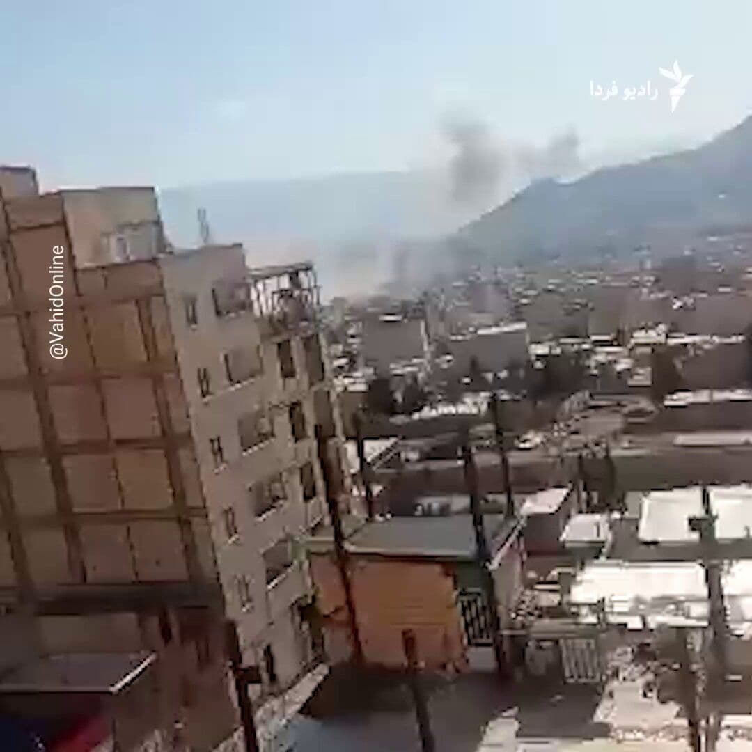 @RadioFarda|راديو فردا: A video circulated on social media on Tuesday, March 8, showing successive explosions resulting from an airstrike in Khorramabad, Lorestan province.
U.S. and Israeli military attacks on Iran entered