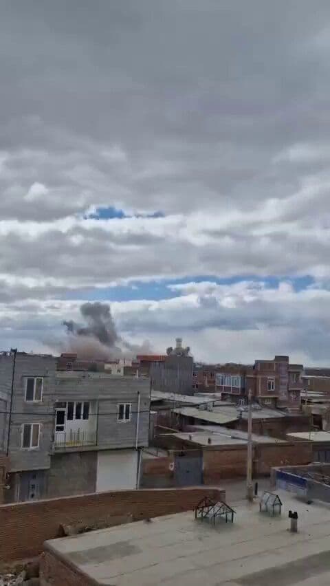 @Babak Taghvaee - The Crisis Watch: BREAKING: The courthouse and the Law Enforcement Command headquarters in the city of Bonab, in Iran’s East Azerbaijan province, were bombed and targeted by the Israeli Air Force today at around 14:30