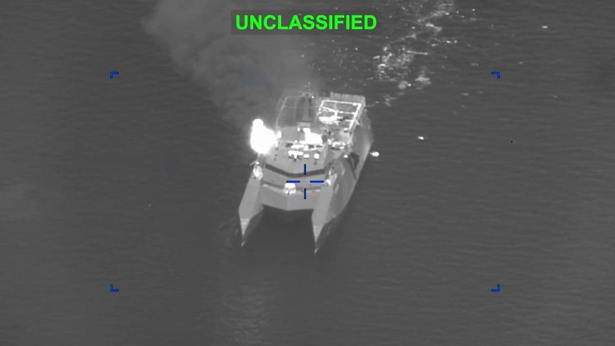 @Open Source Intel: WATCH 🔴🔴
CENTCOM released footage of strikes on the IRGC Navy, including a hit on their prized Qassem Soleimani class ship.