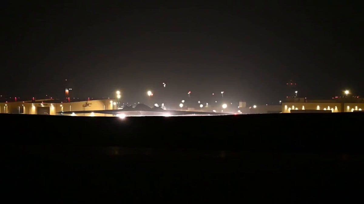 @Babak Taghvaee - The Crisis Watch: BREAKING: Directly flying from Whiteman Air Force Base in the United States, B-2A Spirit heavy bombers of the U.S. Air Force just conducted a heavy airstrike against ballistic missile production facil