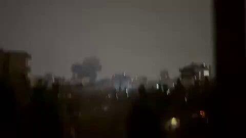 @Babak Taghvaee - The Crisis Watch: BREAKING: Multiple citizen reports from across Tehran indicate that a wave of heavy airstrikes struck several neighborhoods of the Iran's capital city tonight. Residents in western Tehran, including T