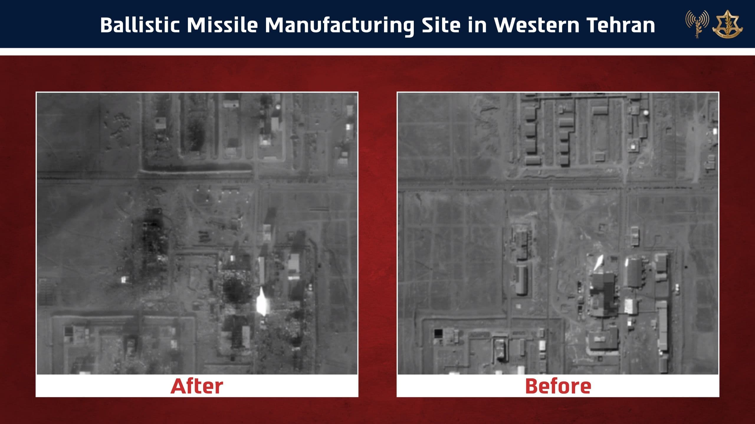 @Visegrád 24: 🇮🇱 Israel has released before-and-after satellite pictures of a ballistic missile site that was destroyed by Israeli airstrikes.
Every day, Iran's ballistic missile capabilities continue declining.