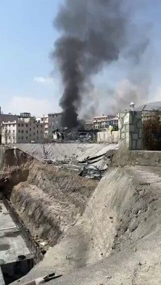 @Babak Taghvaee - The Crisis Watch: BREAKING: Another impressive operation carried out by the Israeli Air Force this afternoon. The Israeli Air Force targeted elements of one of the most strategic Basij paramilitary units of the IRGC te