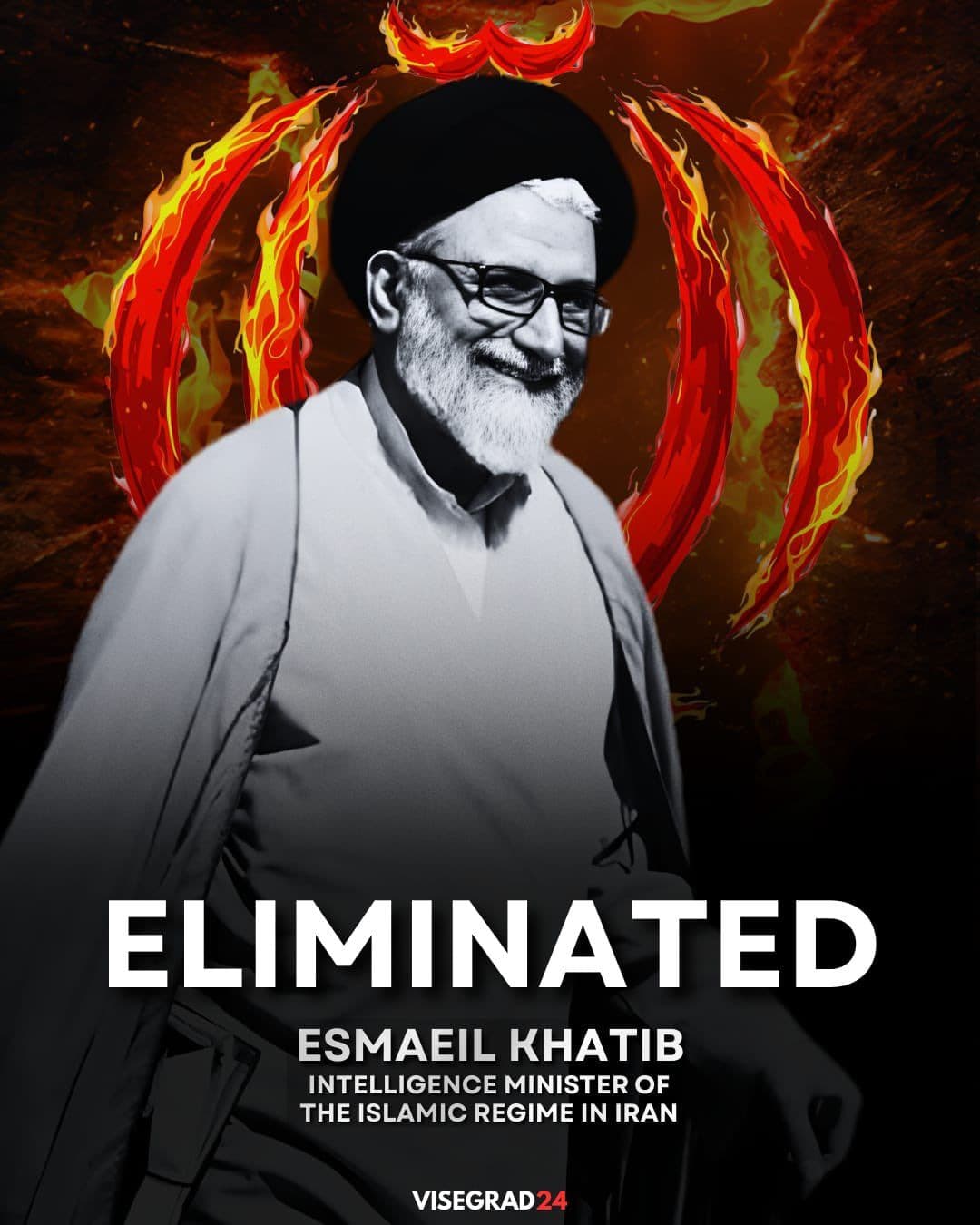 @Visegrád 24: Esmail Khatib, the Islamist Regime’s Minister of Intelligence, Has Been ELIMINATED.
The elimination of Khatib is a major earthquake for the Islamic Republic, because Khatib was the chief architect of