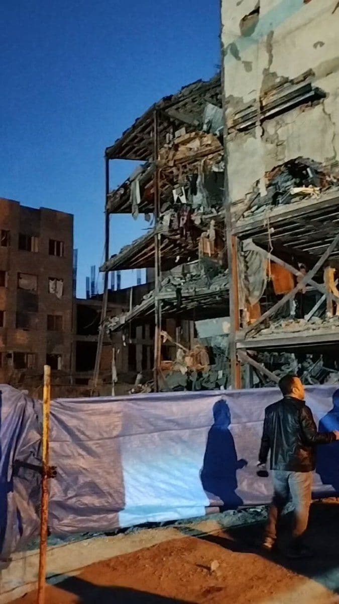 @Vahid Online: 'Phase Two #Pardis'
Videos received from buildings destroyed in airstrikes around 3 a.m. Tuesday, March 26'
Earlier, Fars News Agency had reported that Ali Larijani was killed in this attack, but