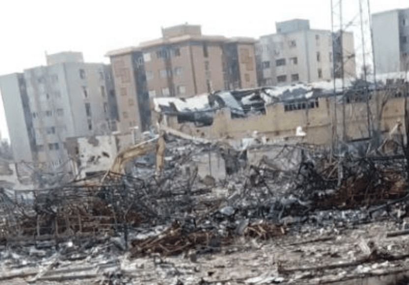 @Shin: Aftermath of #IAF 🇮🇱 airstrike on IRGC Basij's Bahonar HQ and the sport complex they were using as ammunition depot and hideout.
(It was targeted on March 3, 2026)
(Coords: 35.7354, 51.3461)
Tehr