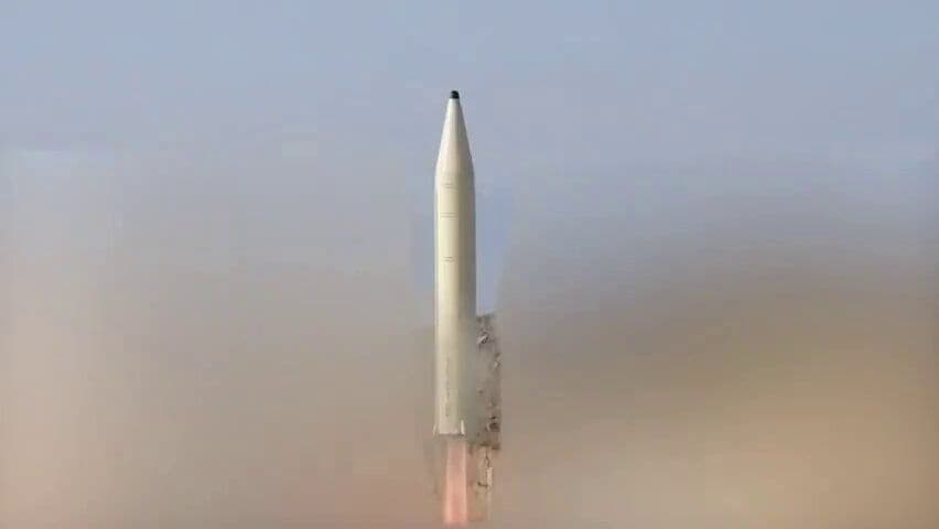 @Babak Taghvaee - The Crisis Watch: BREAKING: There is now very high-resolution and clear footage showing the latest version of the Khorramshahr missile—the Khorramshahr-4 intermediate-range ballistic missile of the IRGC Aerospace Force