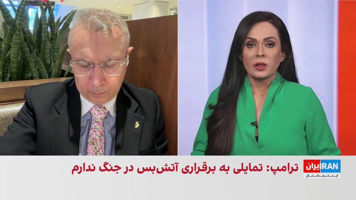 @ايران اينترنشنال: Donald Trump said that without America, NATO is a "paper tiger" and its members have no desire to enter a war to stop a nuclear-armed Iran. He also emphasized that countries dependent on the Strait of