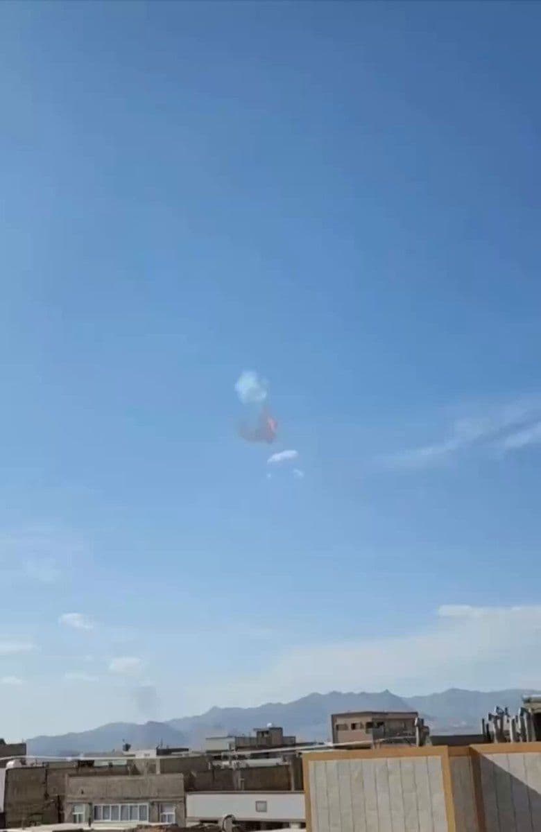 @Mohamad Ahwaze: The Revolutionary Guard launched a missile from the Najafabad area in Isfahan, but it exploded in the air directly above the launch site, and it is not yet clear whether this was due to a technical ma