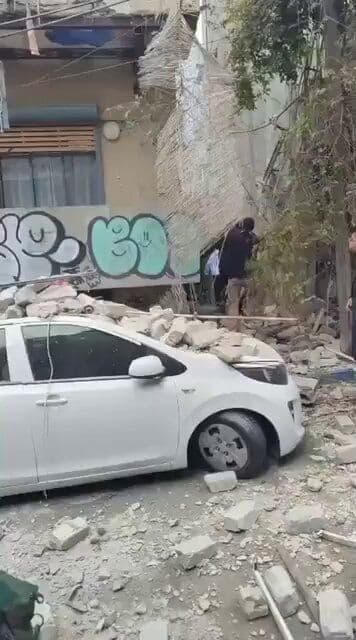 @Babak Taghvaee - The Crisis Watch: BREAKING: Damage and destruction to civilian property including houses, buildings, and cars, as a result of the use of cluster munition-equipped ballistic missiles by the IRGC Aerospace Force targetin