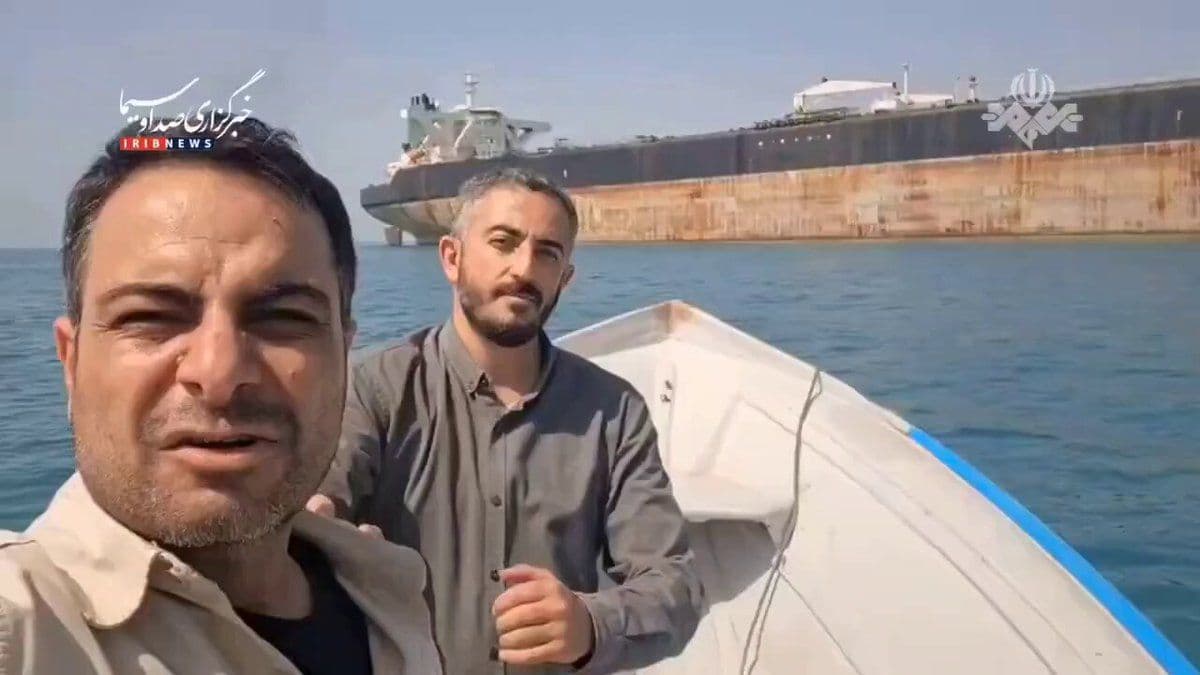 @Open Source Intel: Iran's state media tried to show a maritime standstill in the Strait of Hormuz. The ship in the video is an empty and heavily rusted Iranian tanker that hasn't moved since last year, well before the
