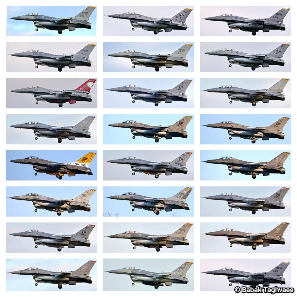 @Babak Taghvaee - The Crisis Watch: My images of F-16C Block 50 Fighting Falcons of the U.S. Air Force from the 14th and 77th Fighter Squadrons en route to Ovda Airbase, Israel. They are set to replace fighter elements previously deploy