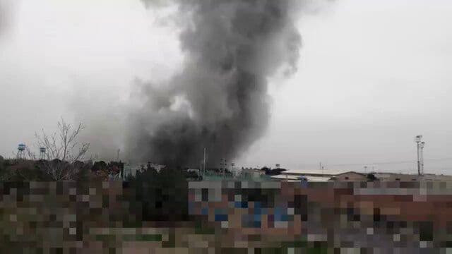 @🇮🇷LiveIranNews🇮🇱: 🚨 Tehran, Jadeh Makhsoos, Kilometer 12, near Iran Khodro, at 14:10 on March 23 / Video received of the targeting of the aerospace park area of the IRGC terrorist group's facility in this region
