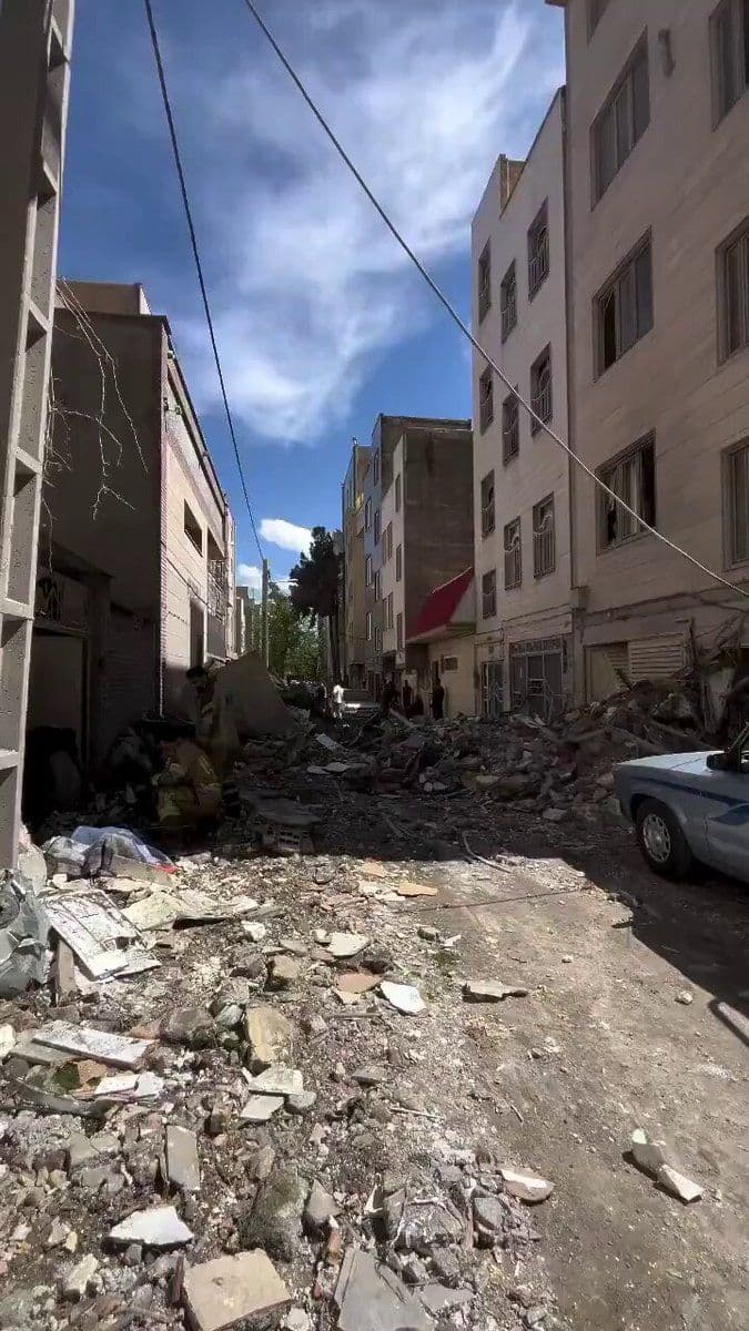 @Babak Taghvaee - The Crisis Watch: BREAKING: To cause fear and horror among the people in Tehran, the capital city of Iran, the Israelis are now randomly bombing residential buildings. They used to target buildings suspected of housing