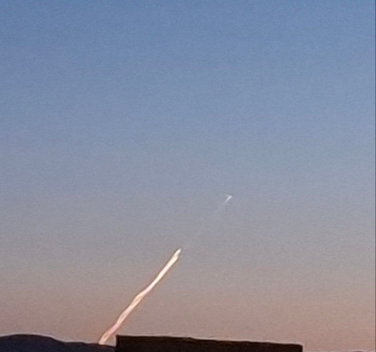 @Babak Taghvaee - The Crisis Watch: BREAKING: A surface-to-air missile was spotted being launched by a medium-range air defense system of the Iranian Armed Forces located in Torbat-e Jam, northeast of Iran, toward what appears to be an