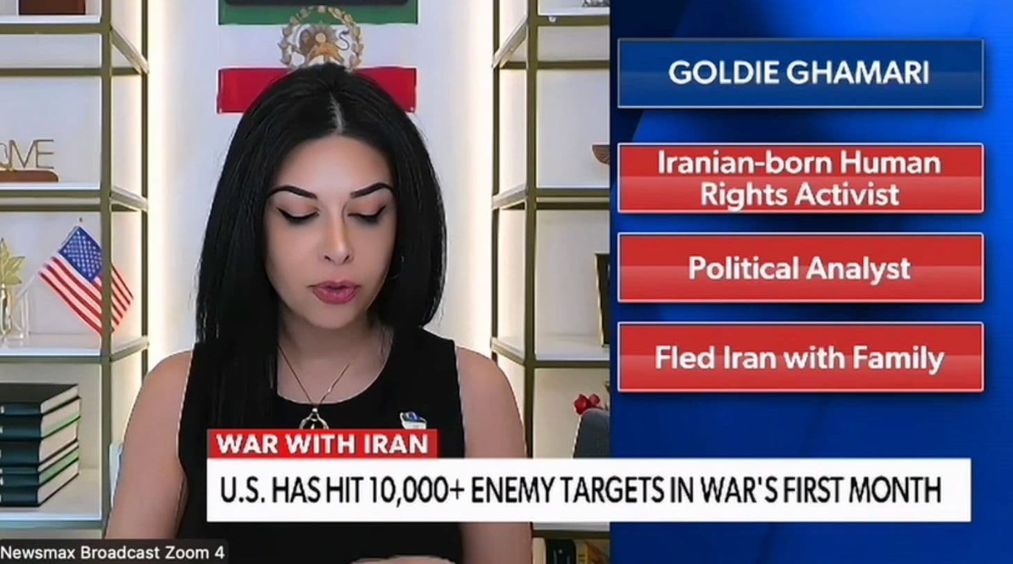@Goldie Ghamari | گلسا قمری 🇮🇷: Can't think of a better way to celebrate my birthday than to be a voice for my oppressed compatriots in Occupied Iran.
Their message is clear:
1. Regime Change for Iran.
2. We only trust HRH Reza Pah