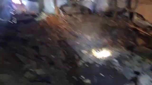 @Babak Taghvaee - The Crisis Watch: BREAKING: To understand how the Israeli government is trying to terrorize the people of Tehran, the capital city of Iran, this footage shows one of their fighter jets dropping a bomb in the middle of