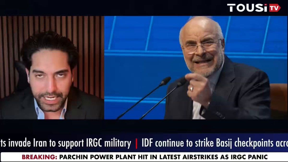 @Tousi TV: Mohammad Bagher Ghalibaf is now claiming the U.S. and Israel are pushing “negotiations” as cover for a ground invasion, while threatening that IRGC forces are ready to “set American troops ablaze” if