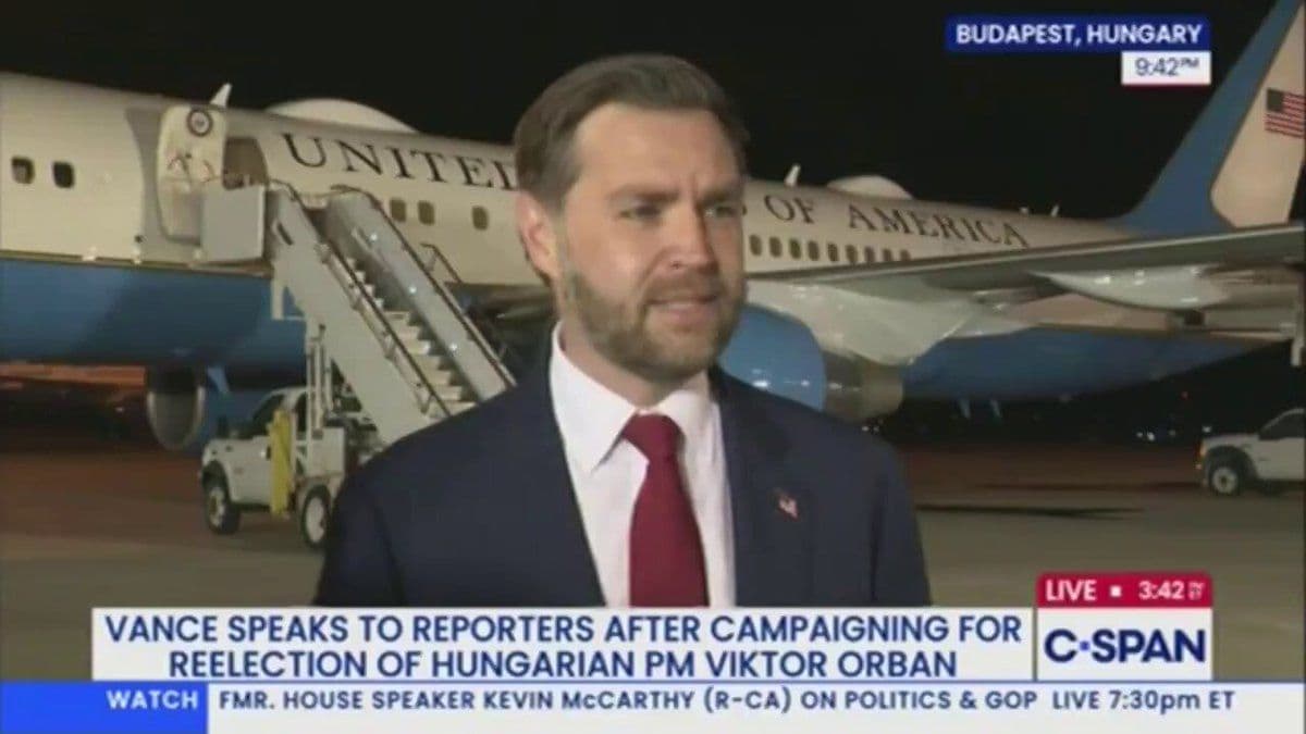 @Open Source Intel: Vance: He talked about an attack that had happened on Iran as a violation of a ceasefire. One hour after the president announced the ceasefire, the Iranians launched a bunch of missiles and then the I