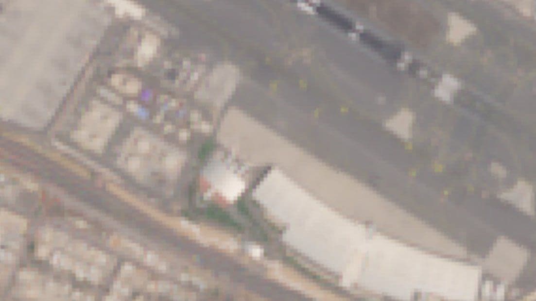 @Babak Taghvaee - The Crisis Watch: BREAKING: Satellite image taken yesterday show damage to one of the fuel reservoirs of Dubai International Airport as a result of the drone strikes of the IRGC Aerospace Force. The VIP terminal of the