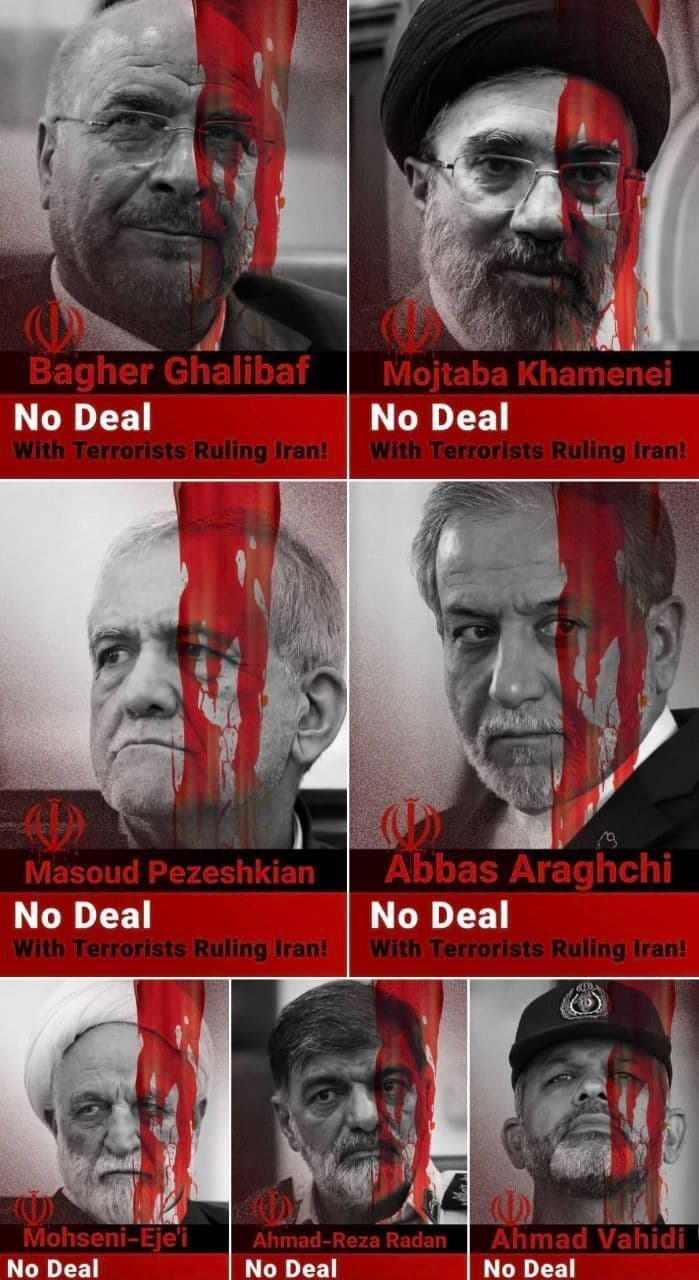 @Eli Afriat 🇮🇱: Opposition channels in Iran seek to emphasize:
Same regime.
Same terrorist organization.
The Revolutionary Guards (IRGC).