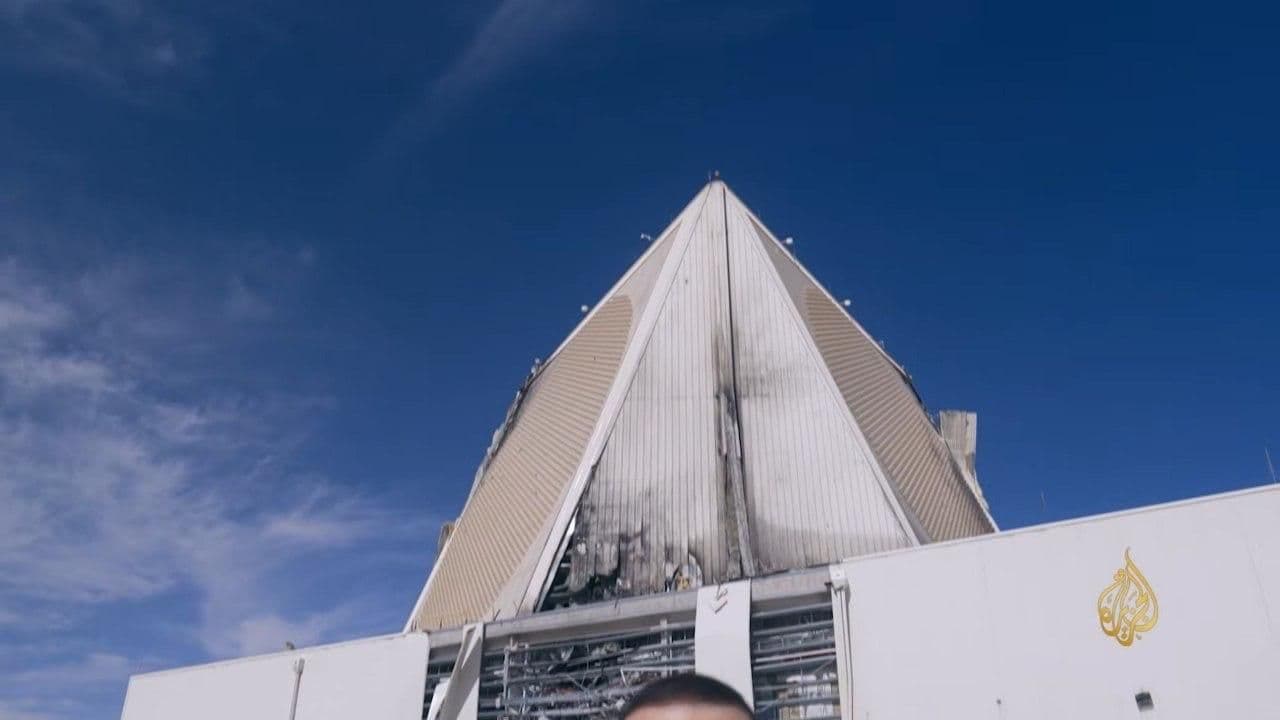 @Babak Taghvaee - The Crisis Watch: These images show damage to an AN/FPS-132 early warning radar at Al Udeid Air Base in Qatar, reportedly caused by one-way attack drones of the IRGC Aerospace Force. This radar—valued at approximately