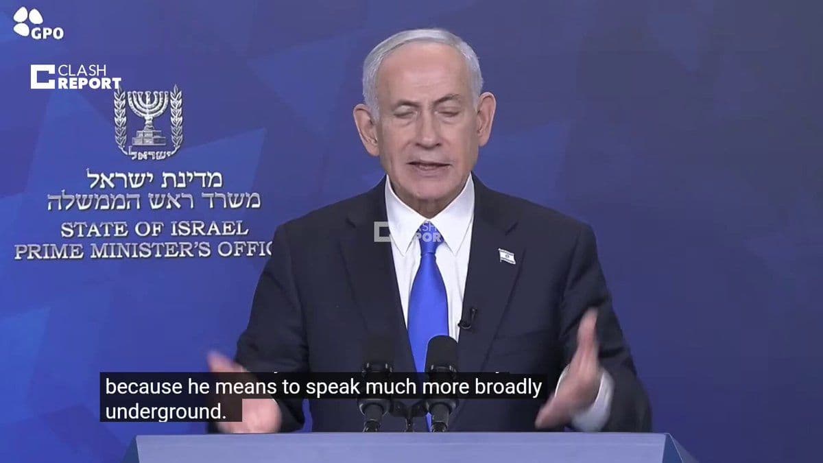 @Open Source Intel: Netanyahu:
Khamenei wanted to hide both missile production and nuclear production deep, deep under a high mountain, in such a way that even B-2 aircraft could not reach it.