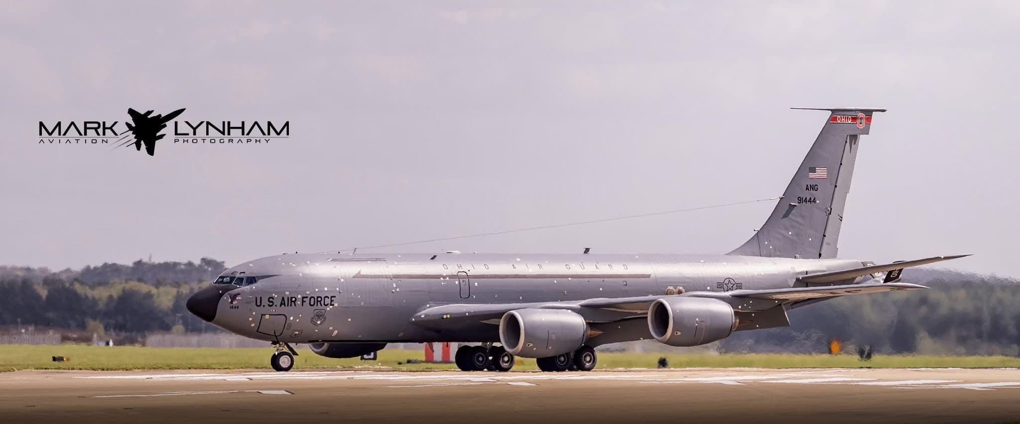 @Babak Taghvaee - The Crisis Watch: BREAKING: A KC-135R of the Ohio Air National Guard, which was damaged as a result of a ballistic missile strike by the IRGC Aerospace Force at Prince Sultan Air Base in Saudi Arabia, arrived at RAF Mi