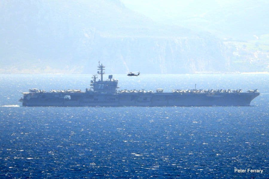 @Visegrád 24: A third U.S. aircraft carrier, the USS George H.W. Bush (CVN-77), has reportedly crossed the Strait of Gibraltar and is expected to arrive in the area of U.S. operations near Iran within 3–5 days, pot