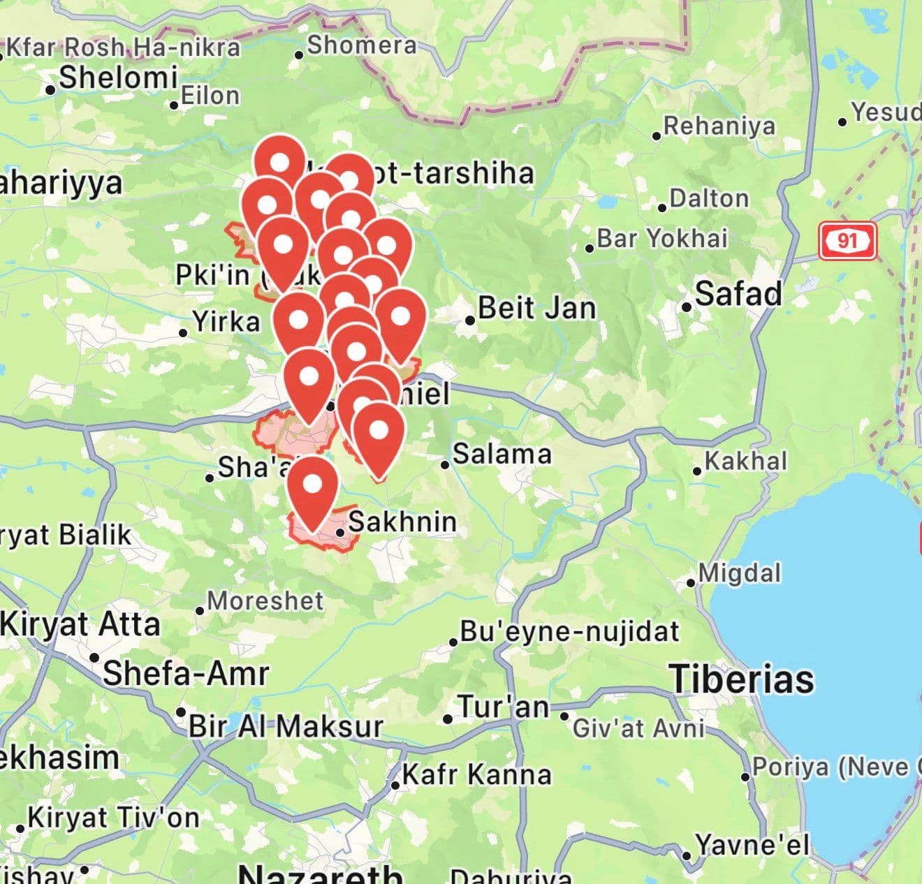 @Open Source Intel: Since midnight last night, Hezbollah has launched 30 separate rocket and drone attacks against civilian targets in Northern Israel, each attack consists of multiple rockets.
From airstrikes and artil