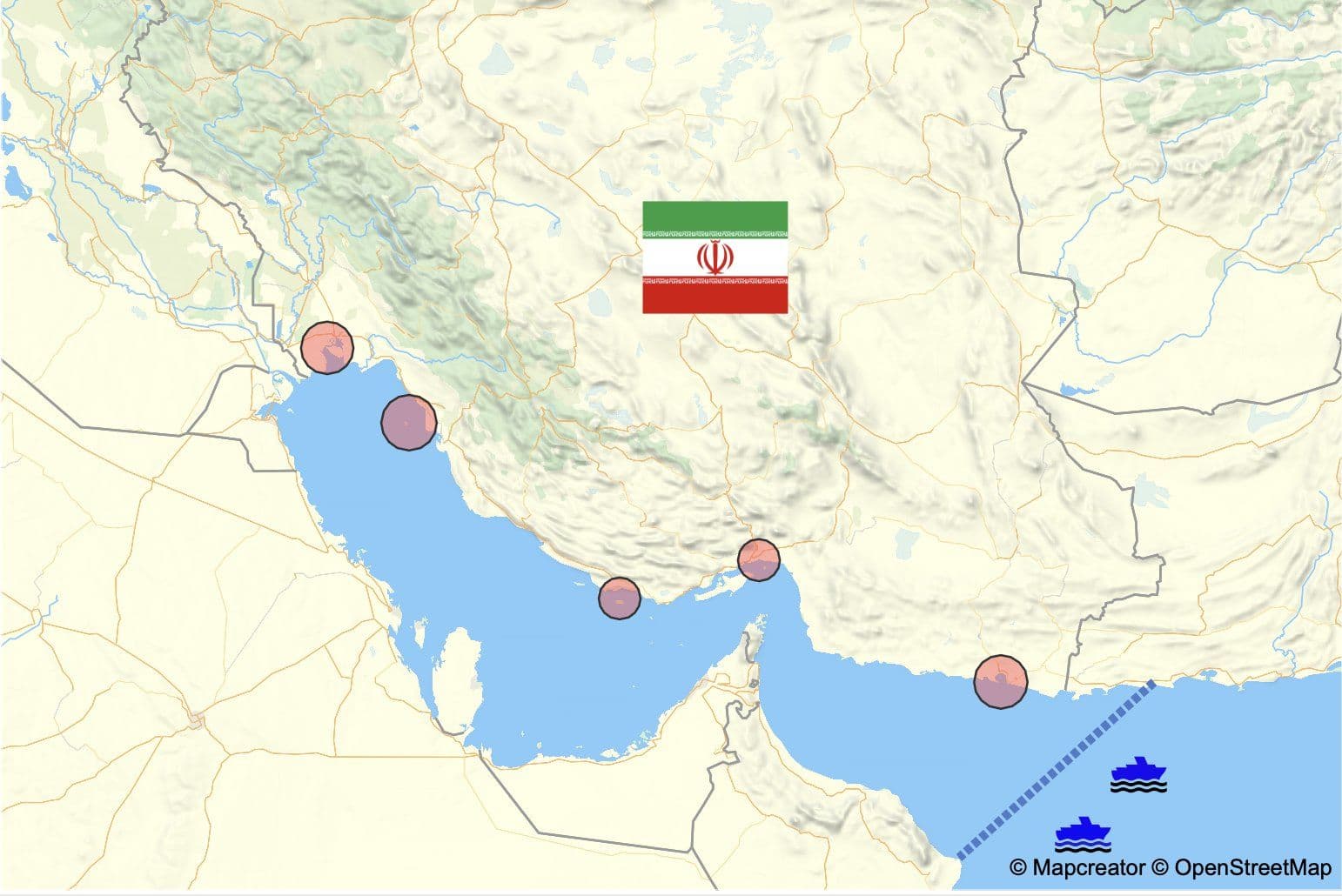 @WarMonitor🇺🇦🇬🇧: US Naval Blockade on Iran:
15 US warships are currently blockading Irans energy exports from 5 major ports.
Iran generates 50 percent of its income from energy exports over 90 percent of which go to C