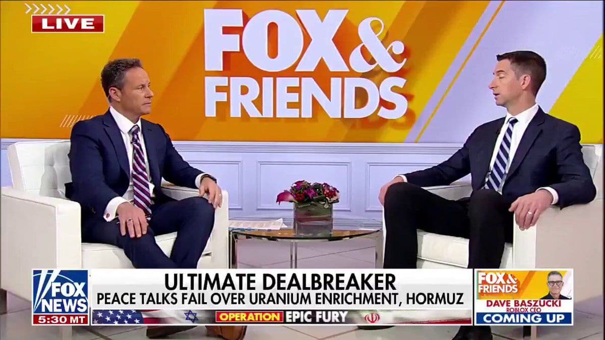 @Open Source Intel: Sen. Tom Cotton warns any Iranian strike on Saudi or UAE ports would violate the ceasefire and trigger a U.S. military response.