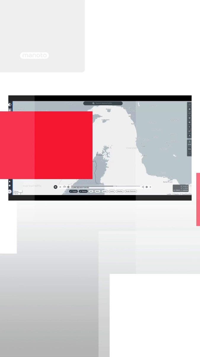 @اتاق خبر منوتو: Ship tracking data shows that, coinciding with the implementation of the blockade, two vessels changed course in the Strait of Hormuz.
According to data from the "Marine Traffic" tracking system, the