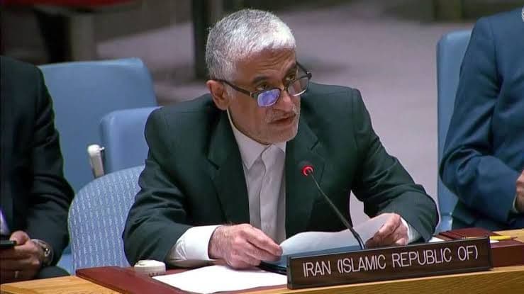 @Open Source Intel: Iranian Ambassador to the UN Amir Saeid Iravani:
"The naval blockade is a blatant violation of Iran's sovereignty and territorial integrity. The United States bears full responsibility for the illega