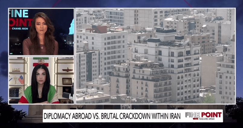 @Goldie Ghamari | گلسا قمری 🇮🇷: Pleased to join the wonderful @ChanelRion on @OANN to talk about the recent developments in Iran, including the brutality of the Islamic Regime, pending executions, President Trump opening the Strait