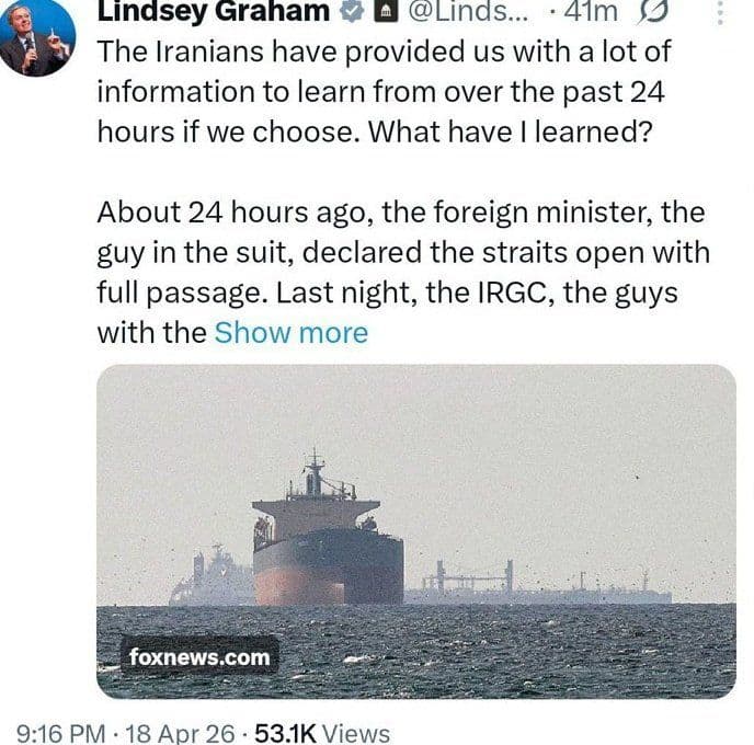 @🇮🇷LiveIranNews🇮🇱: ⚡🇺🇸🦀Exposure of the Power Duality in the Terrorist Regime of the Islamic Republic from the Perspective of an American Senator; IRGC as the True Decision-Maker and Diplomacy Merely a Facade/Lindsey