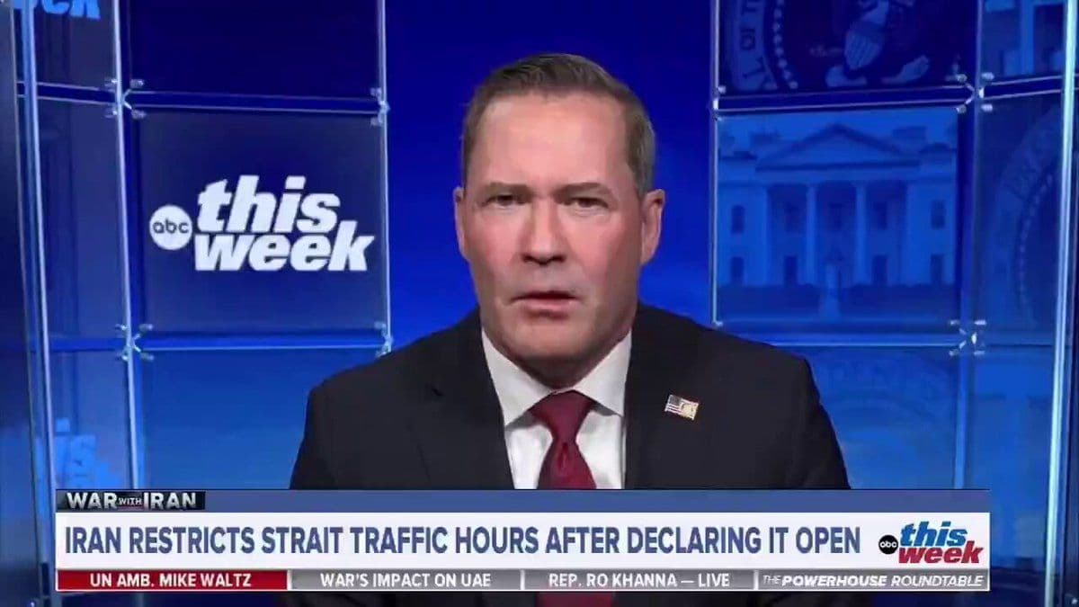 @Open Source Intel: US Ambassador to UN Waltz:
The IRGC "is in absolute disarray because of the devastating attacks across its leadership...It's the blockade; the U.S. Navy, and President Trump, who's ultimately decidi