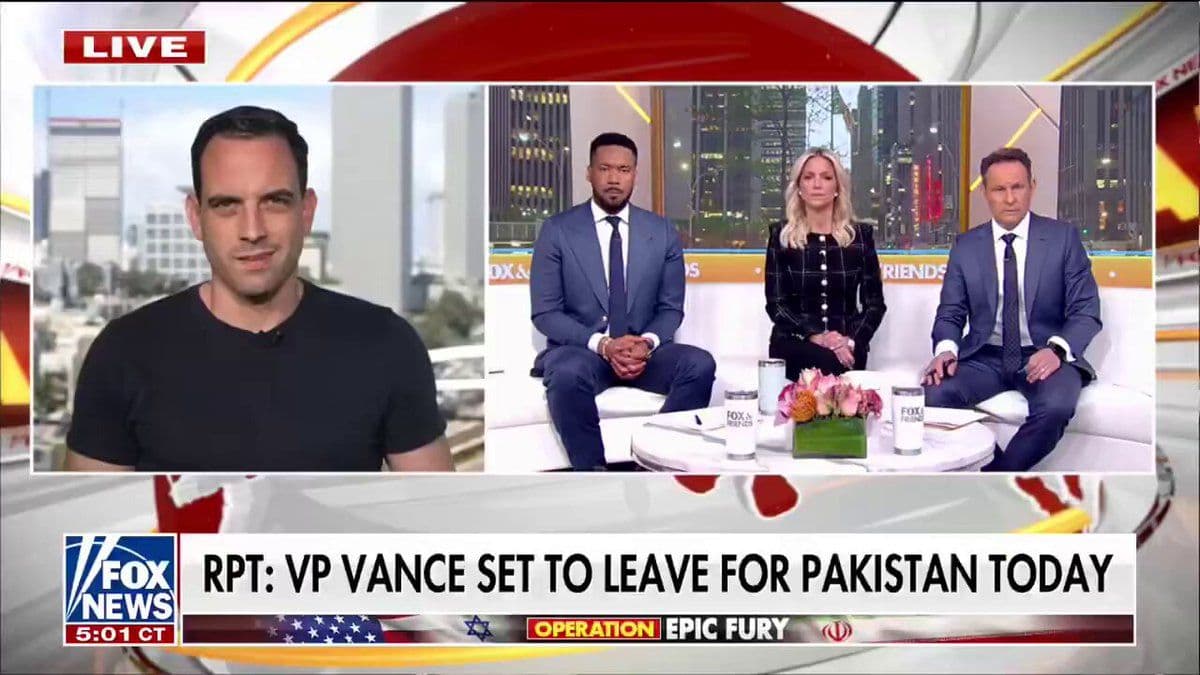 @Open Source Intel: UPDATE 🔴
Vice President Vance expected to depart for Pakistan today.
Iranian officials have still not confirmed their participation in talks.
Iran has violated the ceasefire multiple times.
Reg