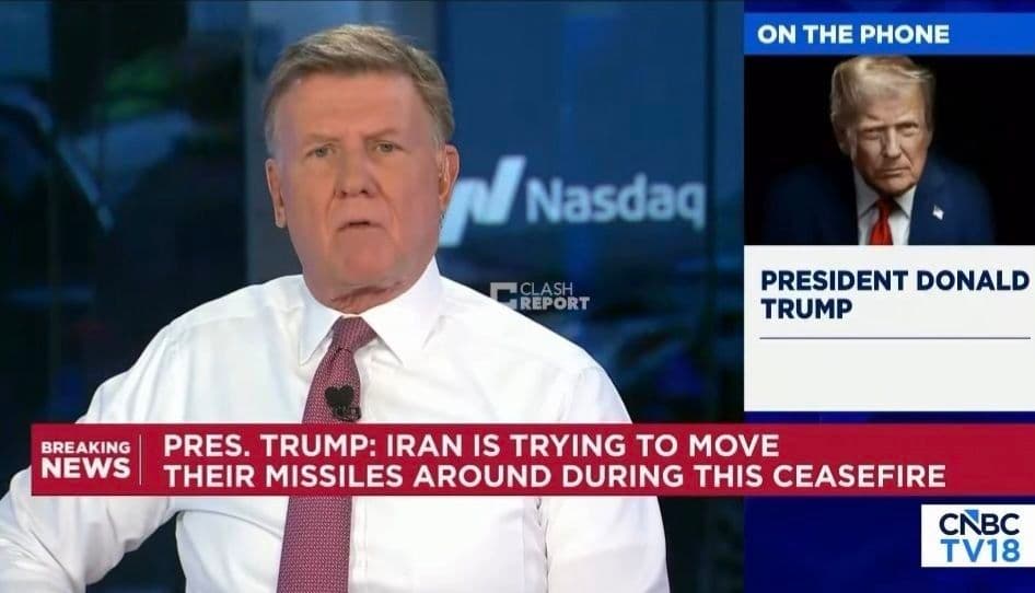 @🇮🇷LiveIranNews🇮🇱: ⚡🇺🇸🦀**President Trump's Blunt Statements on the Possibility of Resuming Attacks Against the Terrorist Regime of the Islamic Republic**
In a phone call with CNBC, the host asked him whether, in the