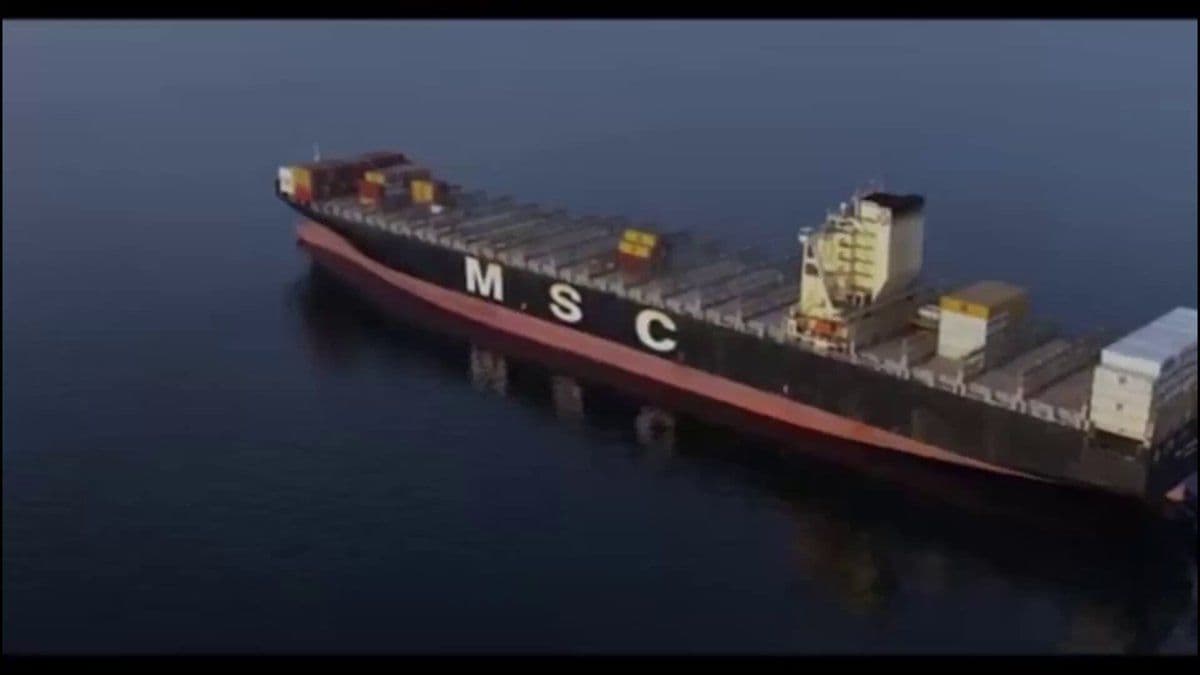 @Open Source Intel: The IRGC Navy seized two container ships in the Strait of Hormuz this morning and released footage of the operation.