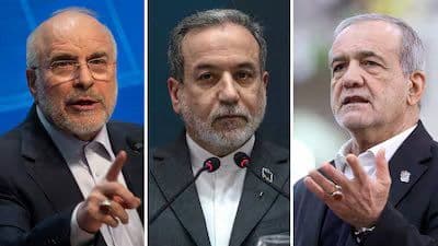@𝐍𝐢𝐨𝐡 𝐁𝐞𝐫𝐠 🇮🇷 ✡︎: Pezeshkian, Ghalibaf and Araghchi have all posted nearly identical tweets about "unity", amid reports that Ghalibaf is stepping down from negotiations.
Internal power struggle likely happening.